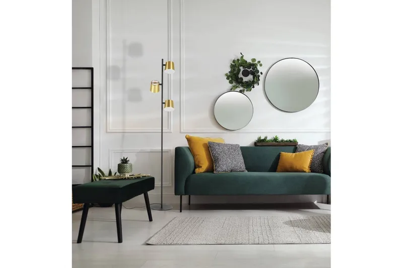 Gulvlampe Eglo Altamira Svart/Messing - Belysning - Innendørsbelysning & Lamper - Soveromslampe