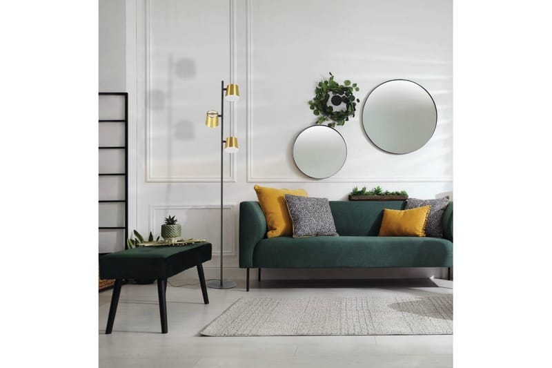 Gulvlampe Eglo Altamira Svart/Messing - Belysning - Innendørsbelysning & Lamper - Soveromslampe
