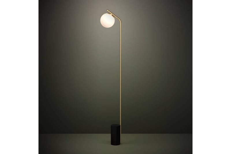 Gulvlampe Eglo Betulia Svart/Messing Opalhvit - Belysning - Innendørsbelysning & Lamper - Soveromslampe