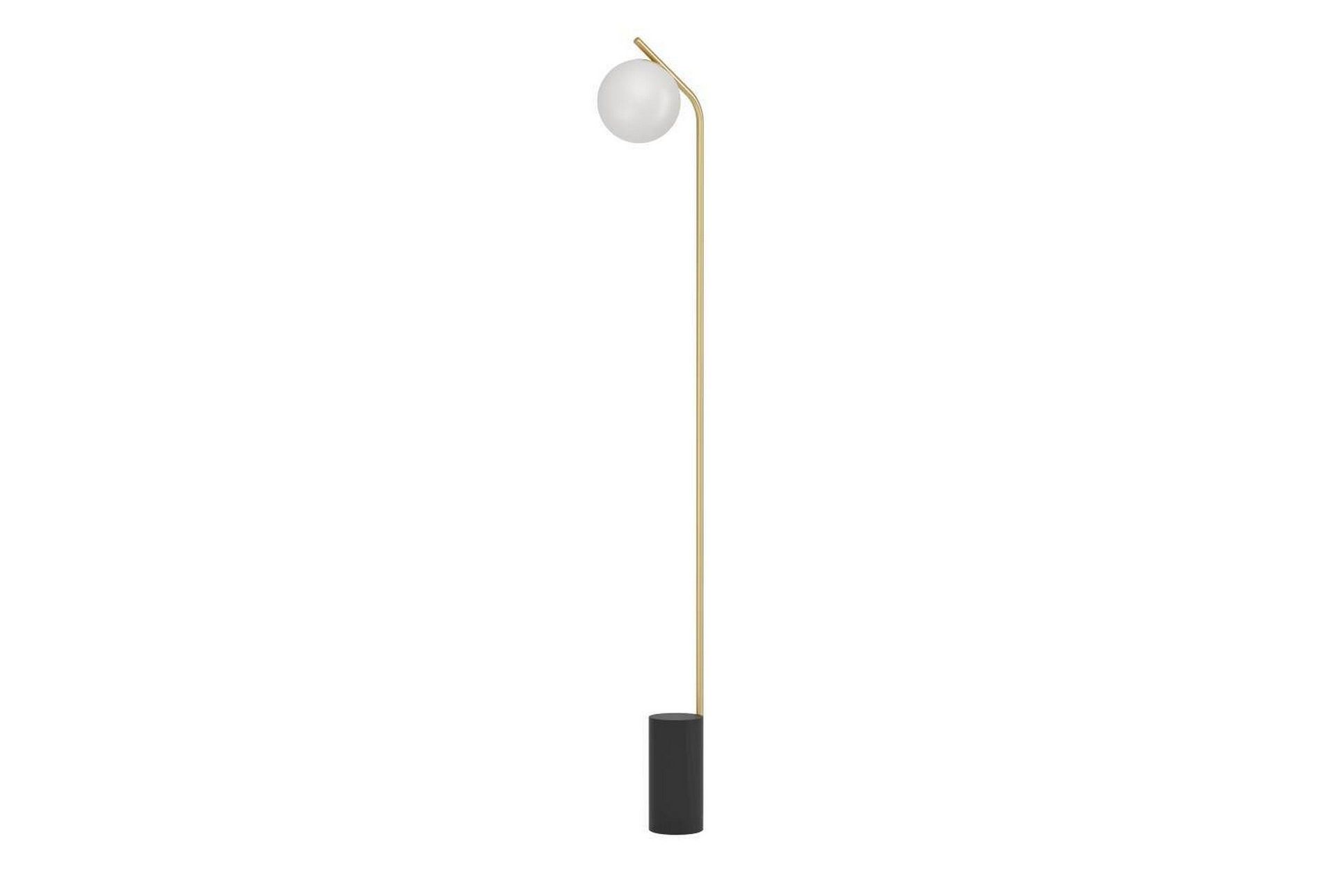 Gulvlampe Eglo Betulia Svart/Messing Opalhvit -