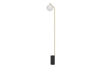 Gulvlampe Eglo Betulia Svart/Messing Opalhvit - Belysning - Innendørsbelysning & Lamper - Soveromslampe