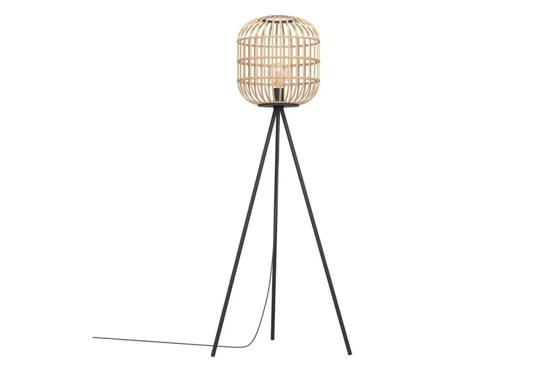 Gulvlampe Eglo Bordesley - Svart - Belysning - Innendørsbelysning & Lamper - Soveromslampe