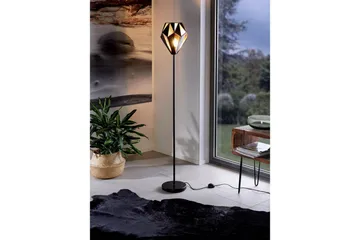 Gulvlampe Eglo Carlton 1 - Svart/Kobber - Belysning - Innendørsbelysning & Lamper - Soveromslampe