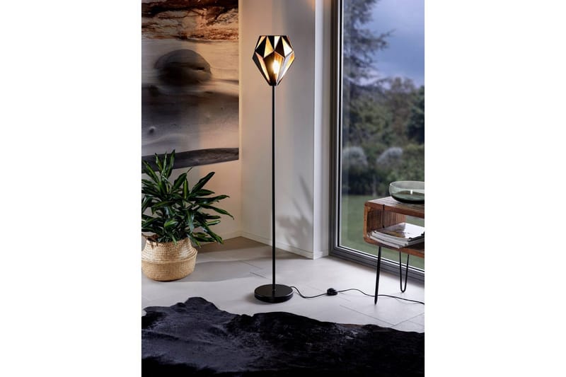 Gulvlampe Eglo Carlton 1 - Svart/Kobber - Belysning - Innendørsbelysning & Lamper - Soveromslampe