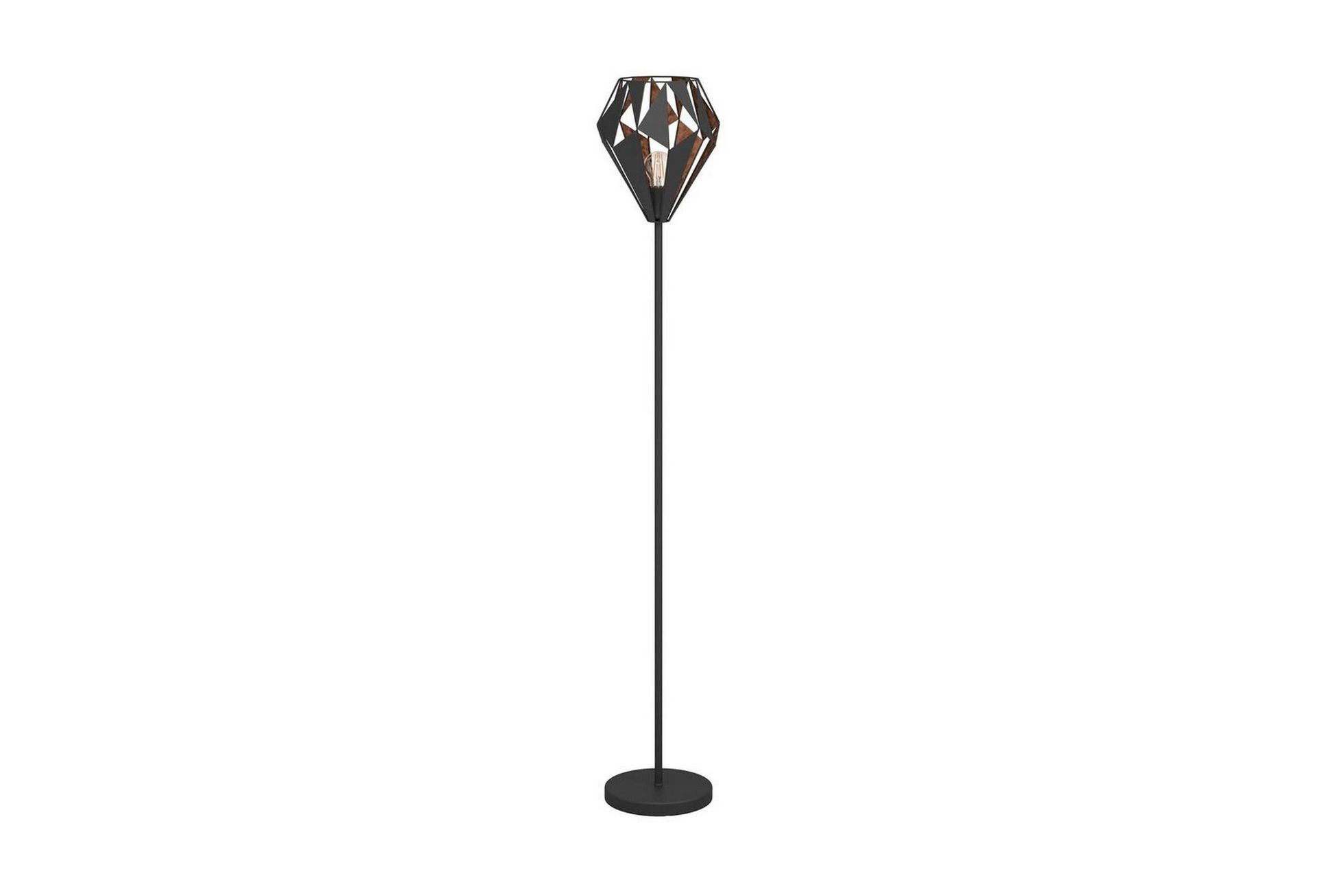 Gulvlampe Eglo Carlton 1 - Svart/Kobber