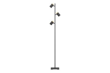 Gulvlampe Eglo Cartagena Svart/Tre med 3 Lamper - Belysning - Innendørsbelysning & Lamper - Soveromslampe