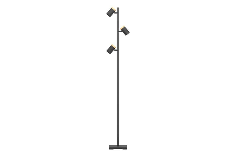 Gulvlampe Eglo Cartagena Svart/Tre med 3 Lamper - Belysning - Innendørsbelysning & Lamper - Soveromslampe