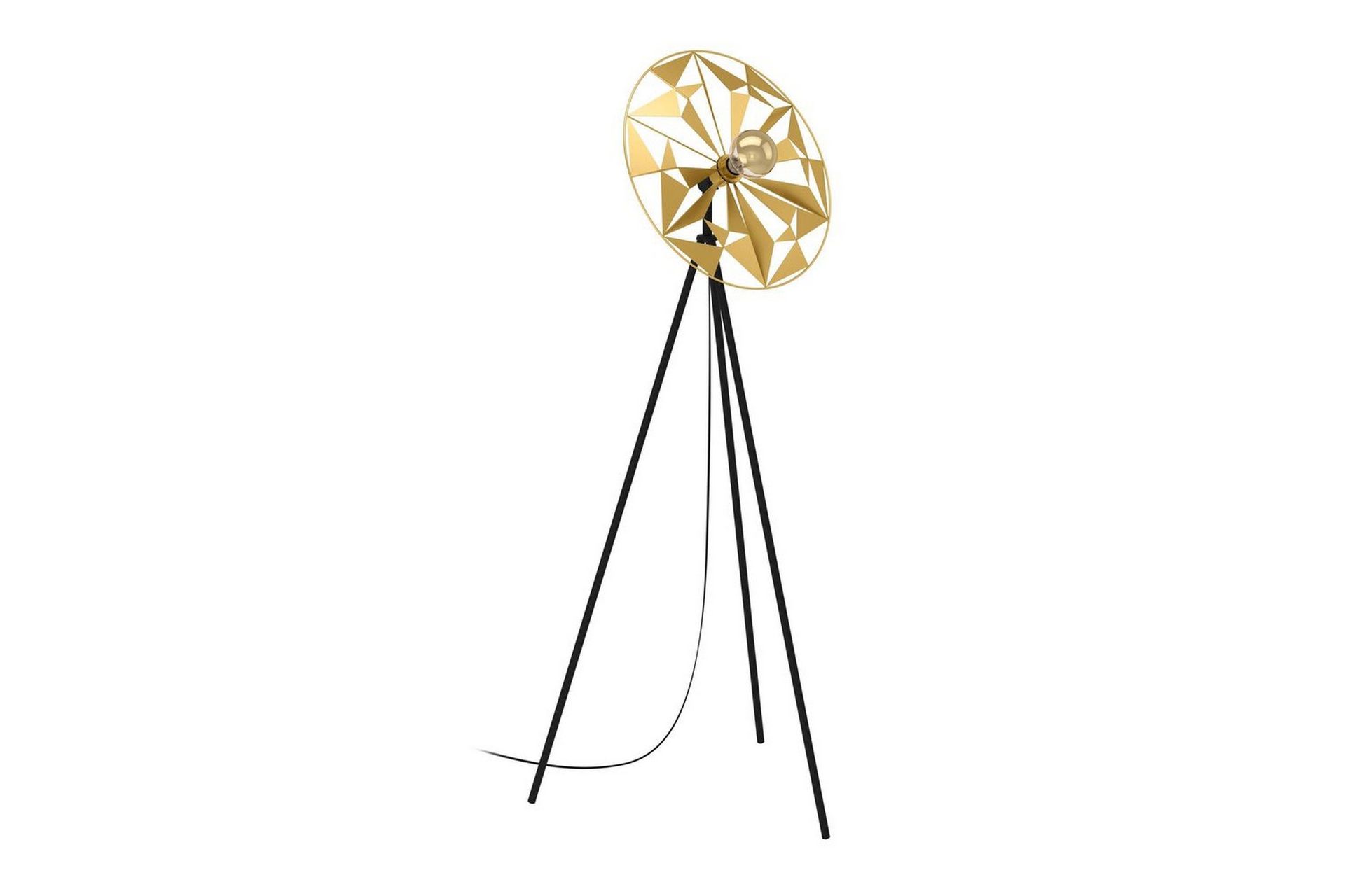 Gulvlampe Eglo Castanuelo - Svart/Gull