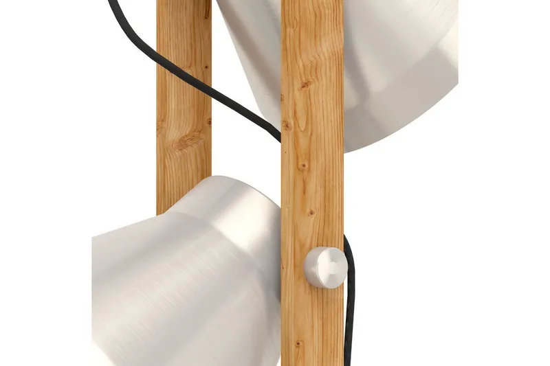 Gulvlampe Eglo Cawton - Brun - Belysning - Innendørsbelysning & Lamper - Gulvlampe - Toarmet gulvlampe