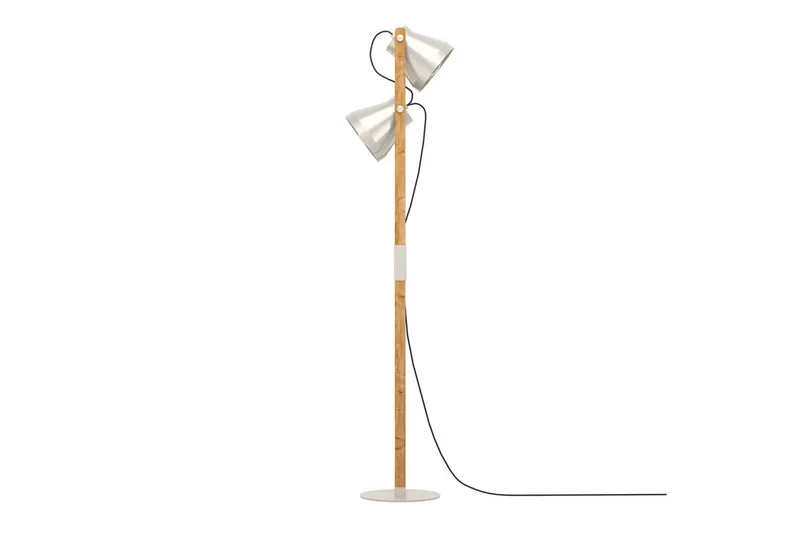 Gulvlampe Eglo Cawton - Brun - Belysning - Innendørsbelysning & Lamper - Gulvlampe - Toarmet gulvlampe