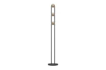 Gulvlampe Eglo Chieveley med 3 Lamper - Svart/Brun - Belysning - Innendørsbelysning & Lamper - Soveromslampe