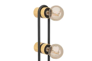 Gulvlampe Eglo Chieveley med 3 Lamper - Svart/Brun - Belysning - Innendørsbelysning & Lamper - Soveromslampe