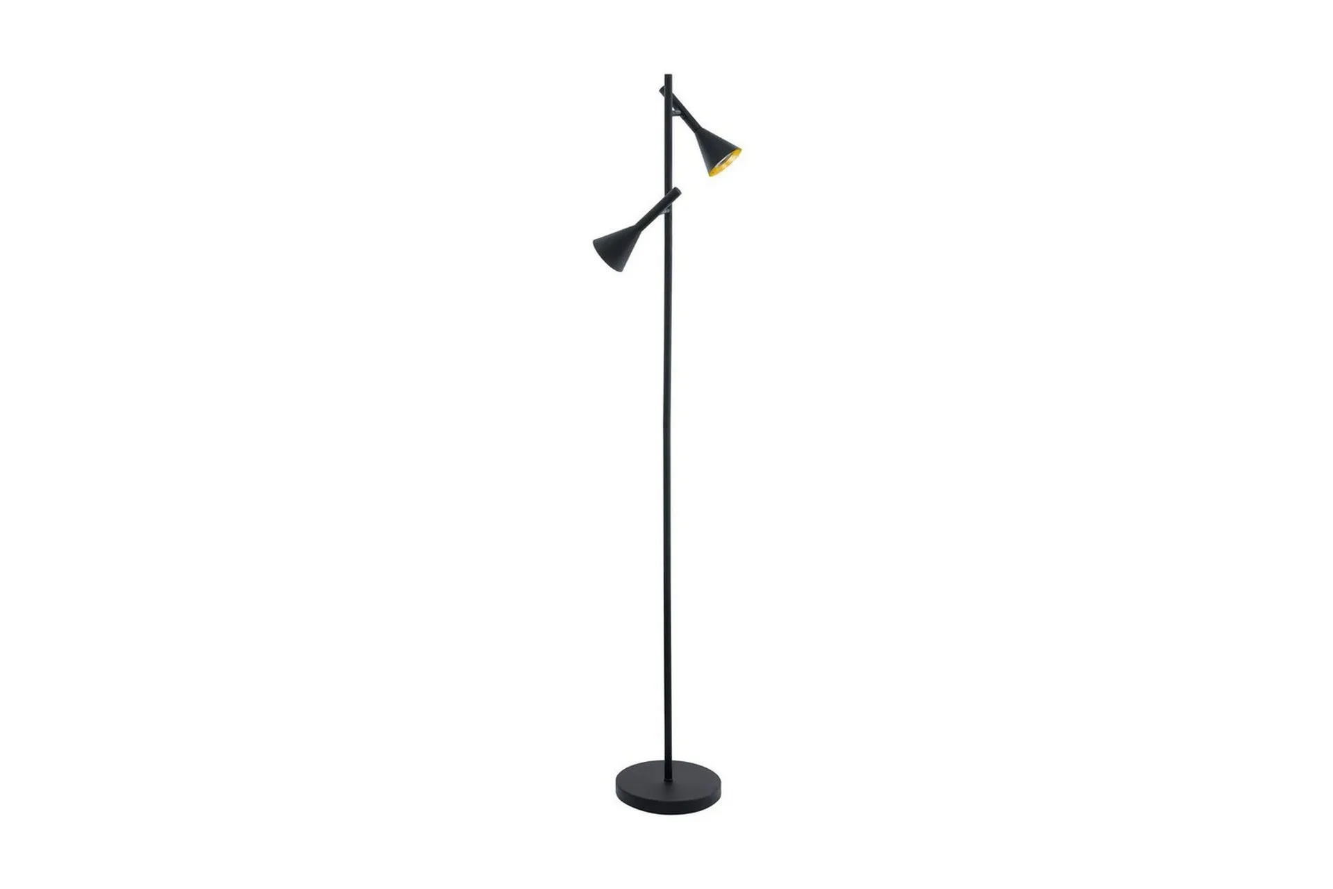 Gulvlampe Eglo Cortaderas - Svart/Gull