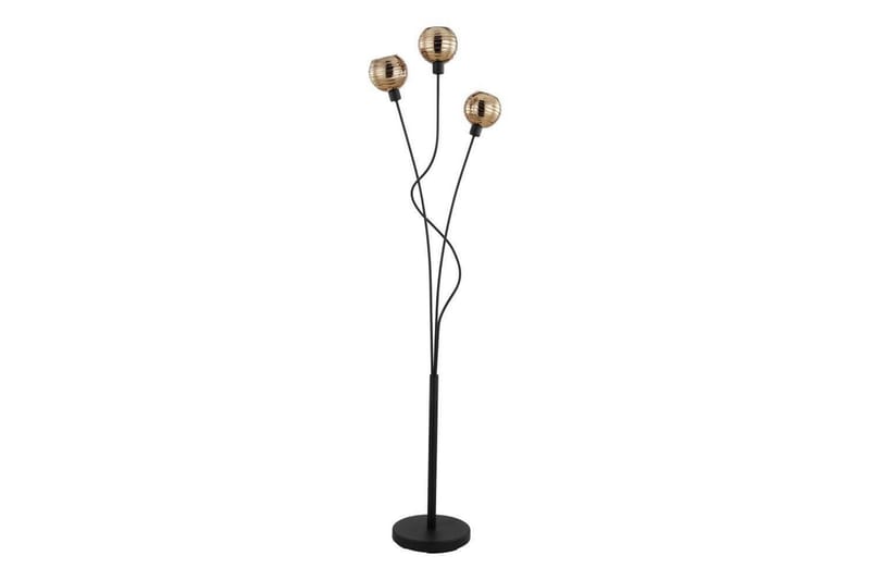 Gulvlampe Eglo Creppo Gull/Svart - Belysning - Innendørsbelysning & Lamper - Soveromslampe