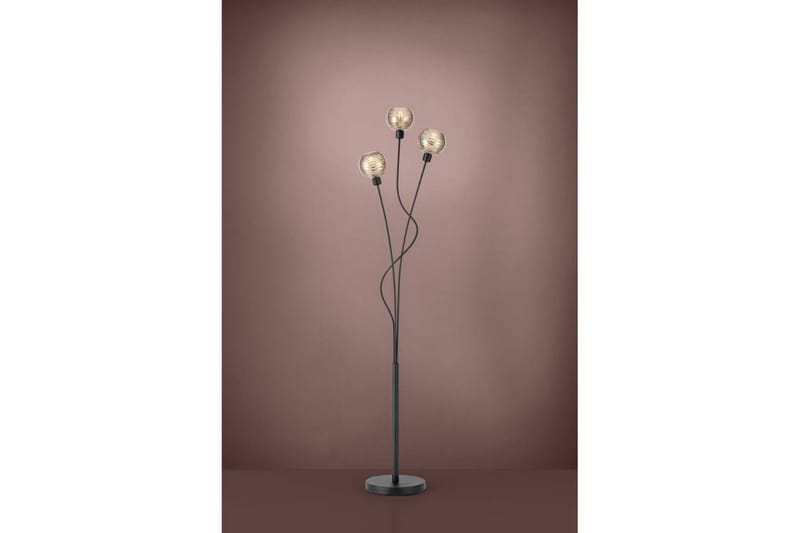 Gulvlampe Eglo Creppo Gull/Svart - Belysning - Innendørsbelysning & Lamper - Soveromslampe