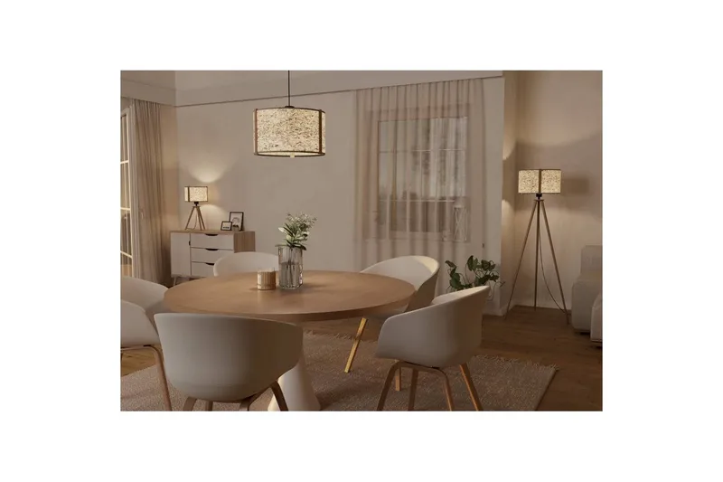 Gulvlampe Eglo Hontongas Brun - Belysning - Innendørsbelysning & Lamper - Soveromslampe