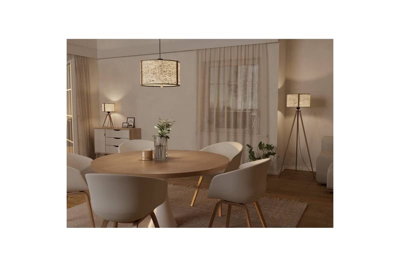 Gulvlampe Eglo Hontongas Brun - Belysning - Innendørsbelysning & Lamper - Soveromslampe