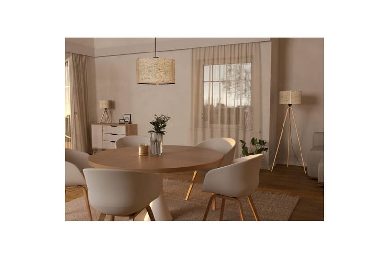 Gulvlampe Eglo Hontongas Brun - Belysning - Innendørsbelysning & Lamper - Soveromslampe