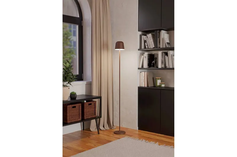 Gulvlampe Eglo Mannera-L Brun - Brun - Belysning - Innendørsbelysning & Lamper - Soveromslampe