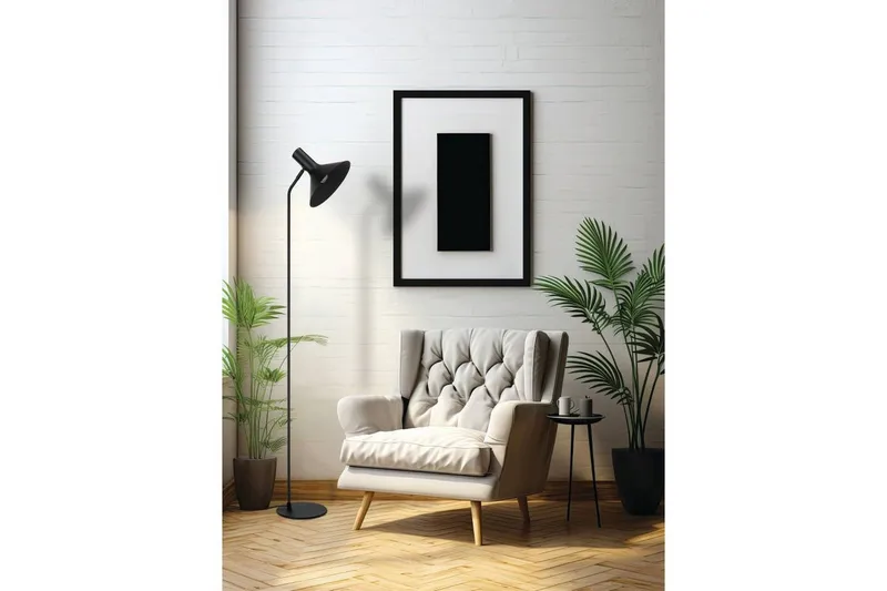 Gulvlampe Eglo Morescana Svart - Belysning - Innendørsbelysning & Lamper - Soveromslampe