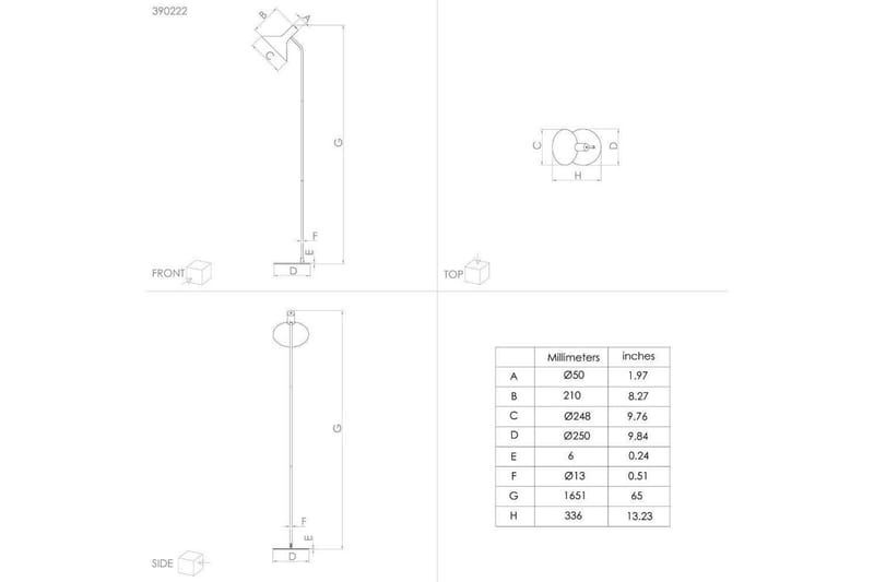 Gulvlampe Eglo Morescana Svart - Belysning - Innendørsbelysning & Lamper - Soveromslampe
