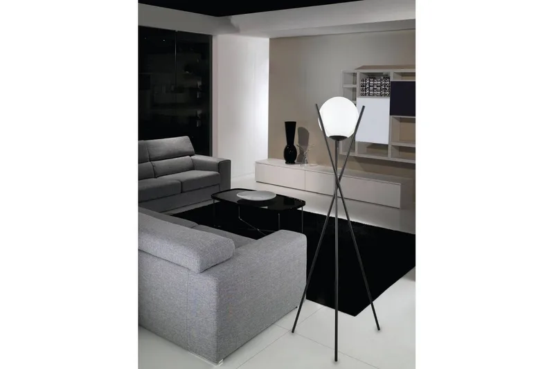 Gulvlampe Eglo Salvezinas Svart/Opalhvit - Belysning - Innendørsbelysning & Lamper - Soveromslampe