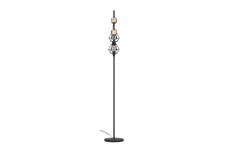 Gulvlampe Eglo Townshend 5 med 2 Lamper - Svart/Brun - Belysning - Innendørsbelysning & Lamper - Soveromslampe
