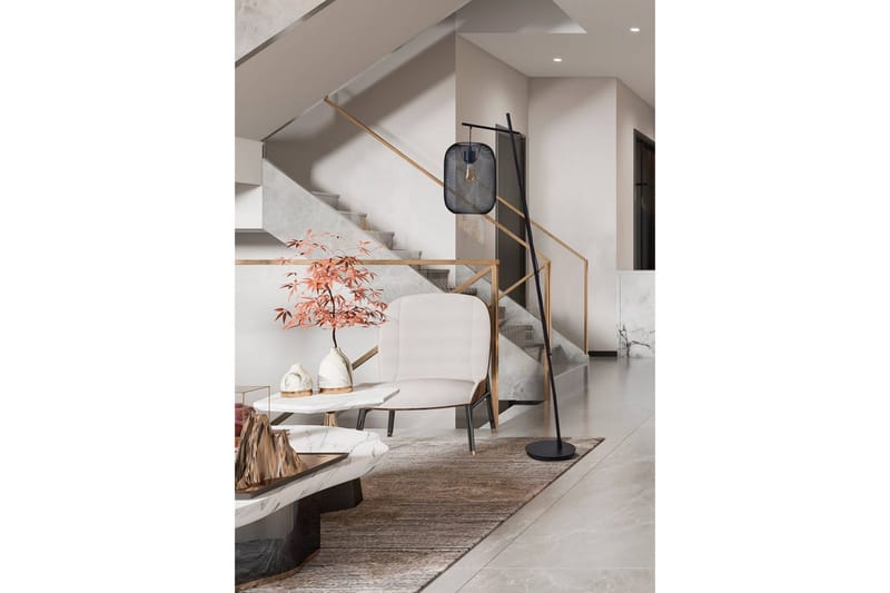 Gulvlampe Eglo Wrington - Svart - Belysning - Innendørsbelysning & Lamper - Soveromslampe