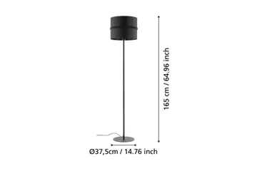 Gulvlampe Eglo Paraguaio Svart - Belysning - Innendørsbelysning & Lamper - Soveromslampe