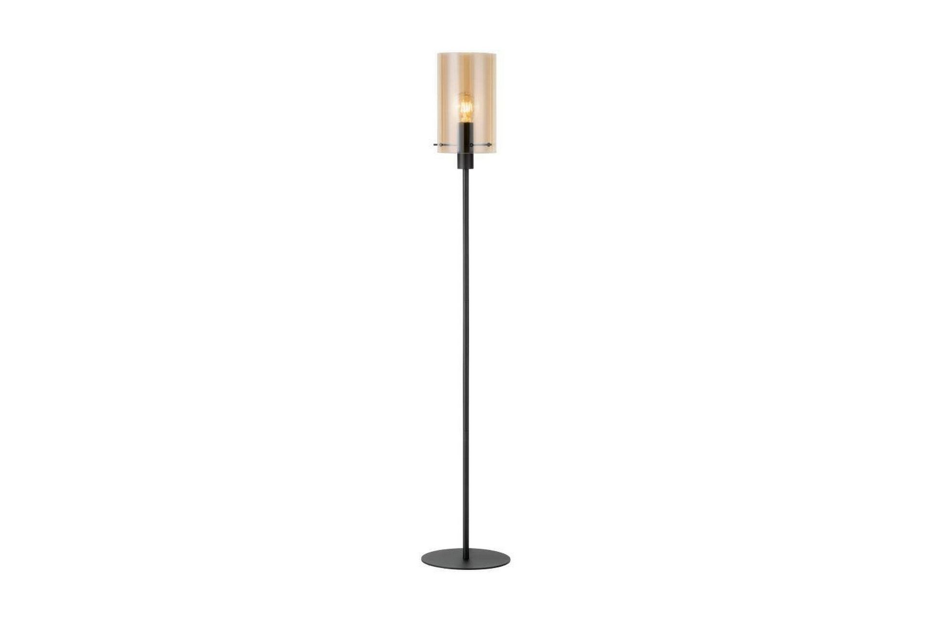 Gulvlampe Eglo Polverara Svart/Amber -