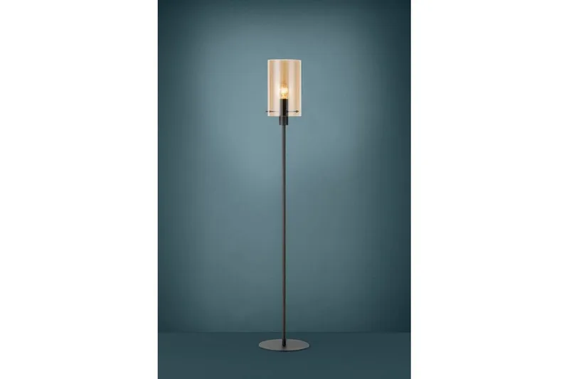 Gulvlampe Eglo Polverara Svart/Amber - Belysning - Innendørsbelysning & Lamper - Soveromslampe