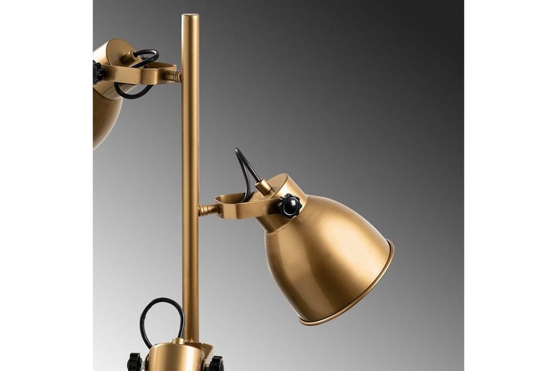 Gulvlampe Elber Gull - Gull - Belysning - Innendørsbelysning & Lamper - Soveromslampe