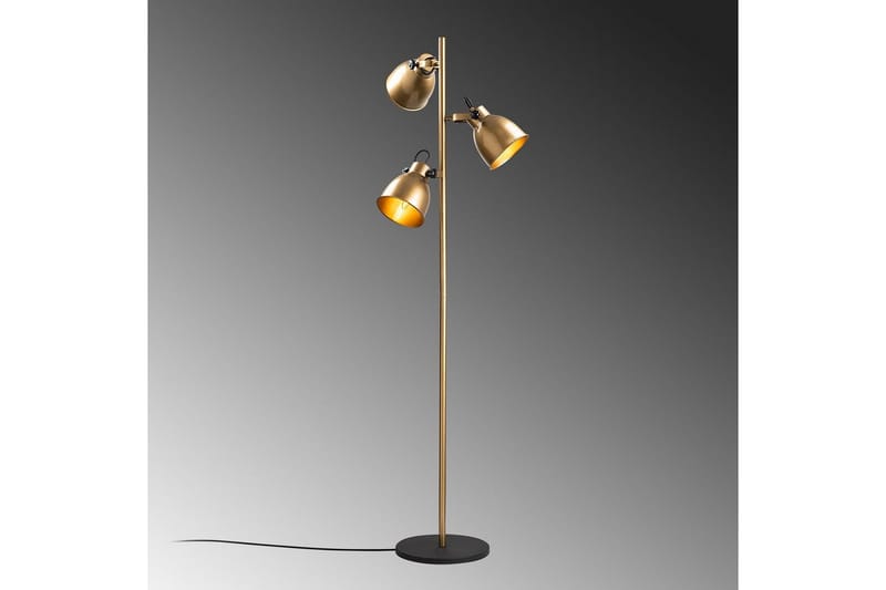 Gulvlampe Elber Gull - Gull - Belysning - Innendørsbelysning & Lamper - Soveromslampe