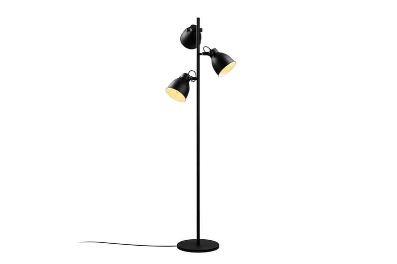 Gulvlampe Elber Svart - Svart - Belysning - Innendørsbelysning & Lamper - Soveromslampe