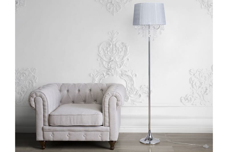 Evans Gulvlampe 170 cm - Sølv - Belysning - Innendørsbelysning & Lamper - Gulvlampe