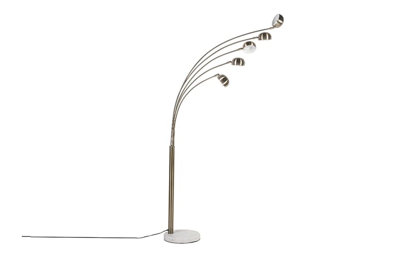 Flinders Gulvlampe 210 cm - Gull - Belysning - Innendørsbelysning & Lamper - Gulvlampe - Femarmet gulvlampe