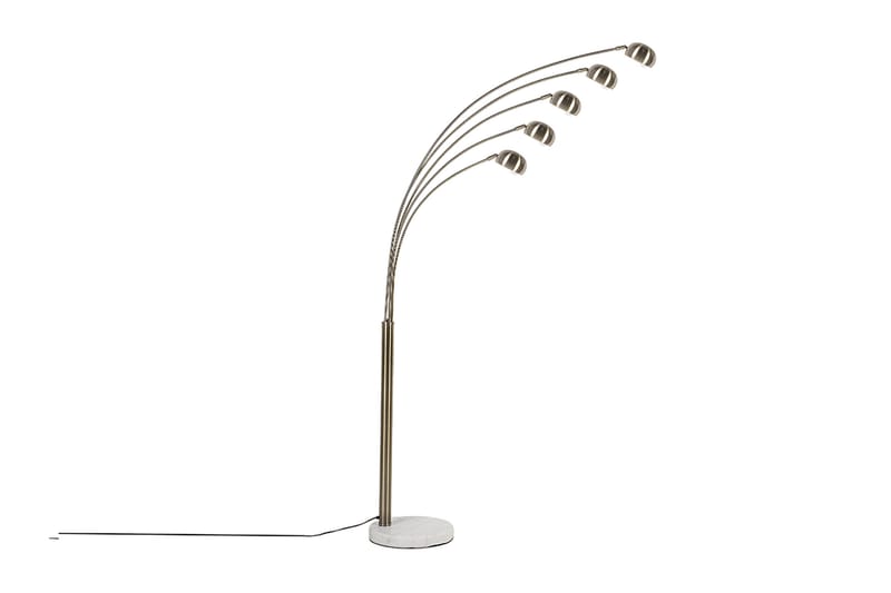 Flinders Gulvlampe 210 cm - Gull - Soveromslampe - Stuelampe - Femarmet gulvlampe - Gulvlampe