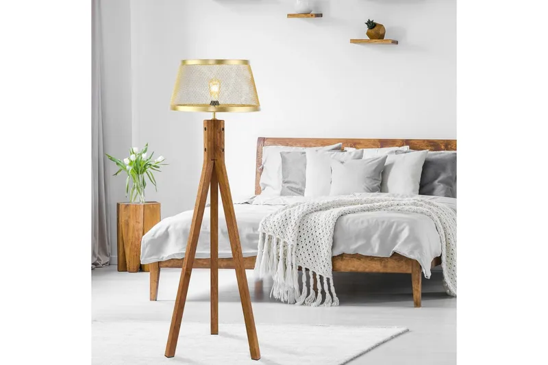 Gulvlampe Frederik - 46x145x46 cm - Belysning - Innendørsbelysning & Lamper - Soveromslampe