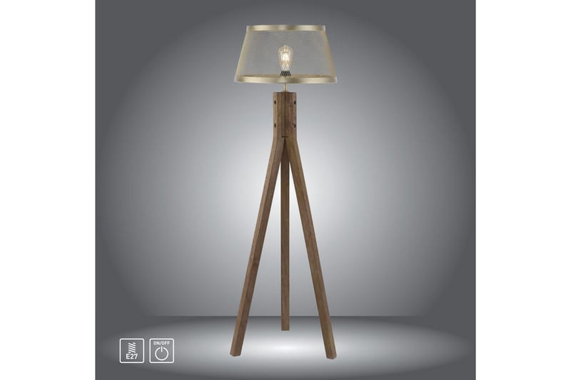 Gulvlampe Frederik - 46x145x46 cm - Belysning - Innendørsbelysning & Lamper - Soveromslampe