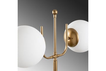 Gulvlampe Gevir Gull - Gull - Belysning - Innendørsbelysning & Lamper - Gulvlampe - Toarmet gulvlampe