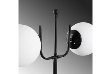 Gulvlampe Gevir Svart - Svart - Belysning - Innendørsbelysning & Lamper - Gulvlampe - Toarmet gulvlampe