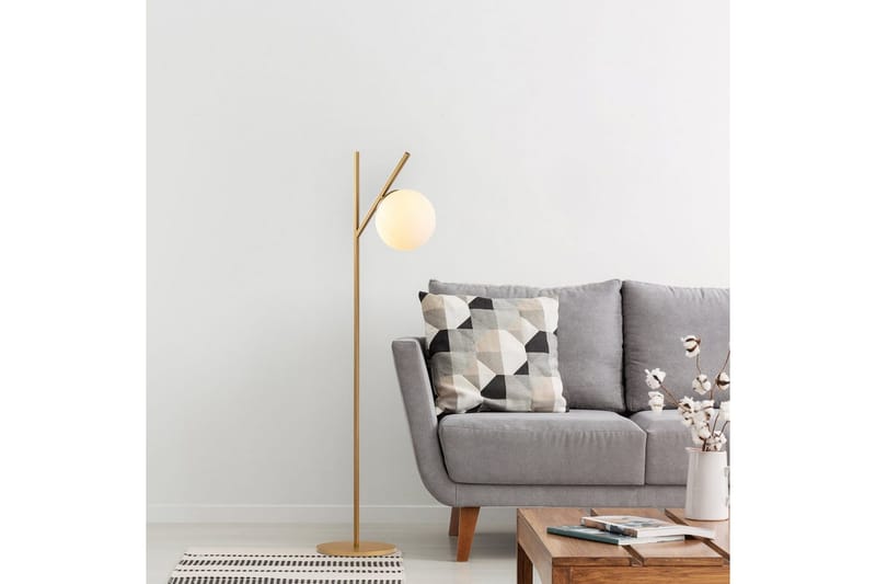 Gulvlampe Gullgaffel - Gull - Belysning - Innendørsbelysning & Lamper - Soveromslampe