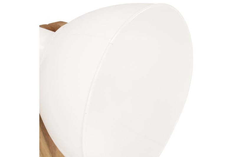 Gulvlampe hvit E27 heltre mango - Hvit - Belysning - Innendørsbelysning & Lamper - Gulvlampe