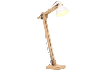 Gulvlampe hvit heltre mango E27 - Hvit - Belysning - Innendørsbelysning & Lamper - Gulvlampe