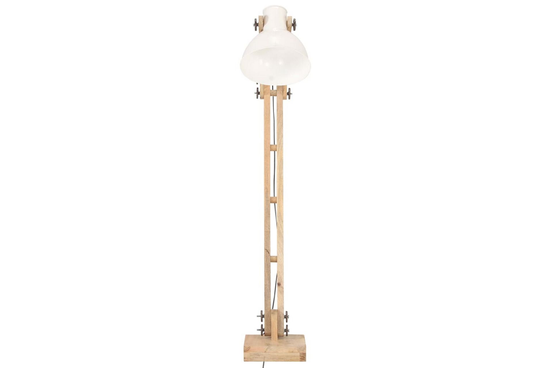 Gulvlampe hvit heltre mango E27 - Hvit - Belysning - Innendørsbelysning & Lamper - Gulvlampe