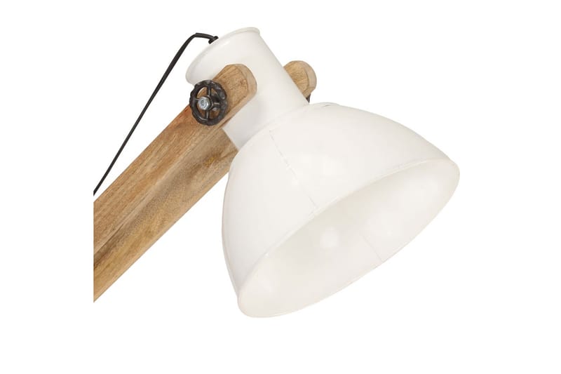 Gulvlampe hvit heltre mango E27 - Hvit - Belysning - Innendørsbelysning & Lamper - Gulvlampe
