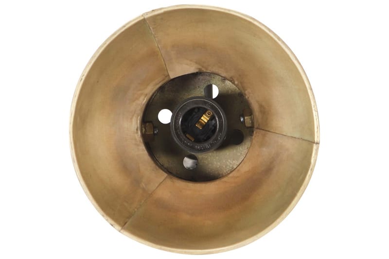Gulvlampe med 2 lampeskjermer messing E27 støpejern - Gull - Belysning - Innendørsbelysning & Lamper - Gulvlampe
