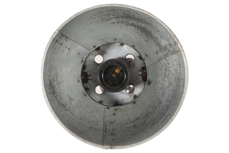 Gulvlampe med 2 lampeskjermer sølv E27 støpejern - Silver - Belysning - Innendørsbelysning & Lamper - Gulvlampe