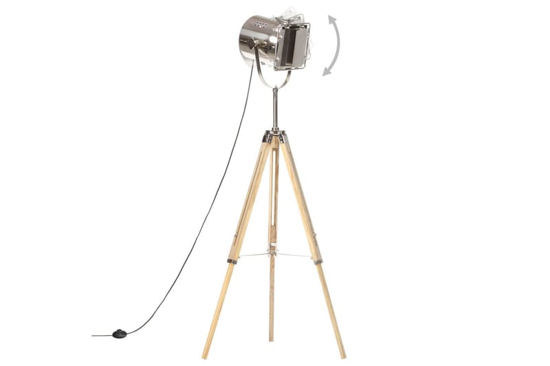 Gulvlampe med stativ heltre mango 140 cm - Belysning - Innendørsbelysning & Lamper - Gulvlampe