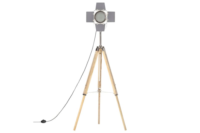 Gulvlampe med stativ heltre mango 140 cm - Belysning - Innendørsbelysning & Lamper - Gulvlampe